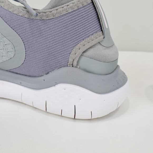 Nike Free RN 2018 Women's Running Shoes Wolf Grey White Size US 8 - Picture 6 of 8